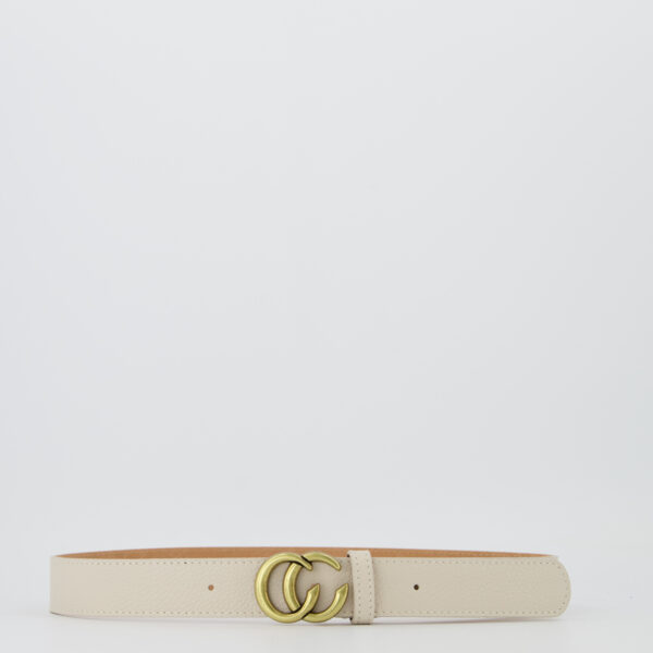 Cecile riem beige (voorkant rond)