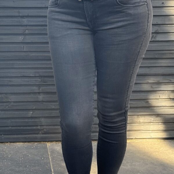 Donkergrijze skinny jeans Toxik