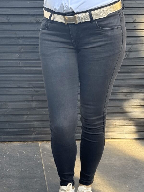 Donkergrijze skinny jeans Toxik