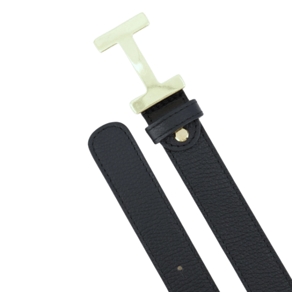 ledere riem hera donkerblauw met goude gesp ledere riem hera donkerblauw met goude gesp