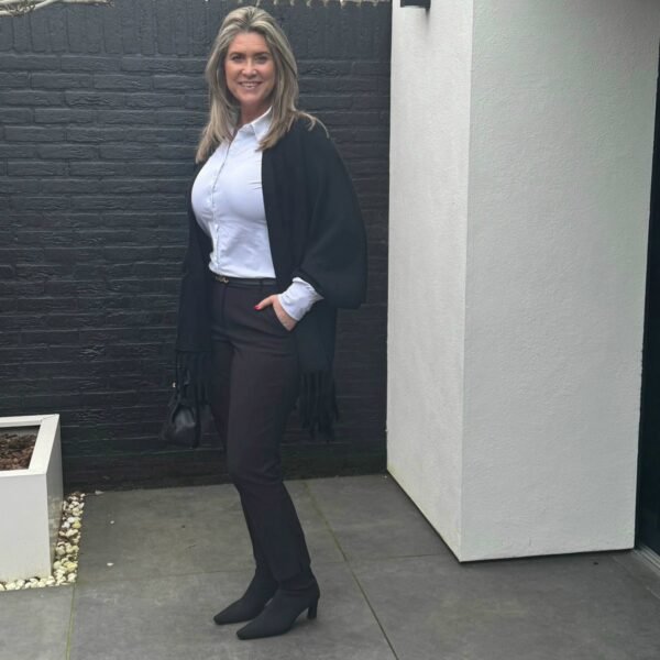 Vest Poncho met Franjes