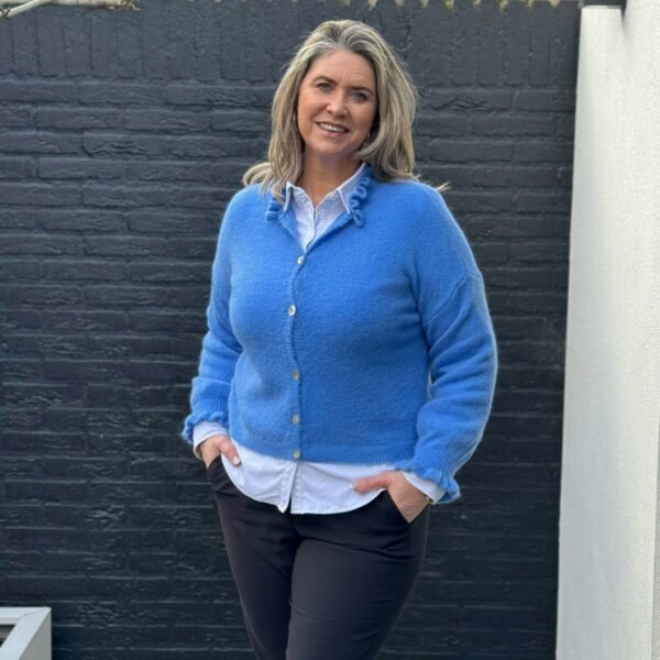 Vest Ruches Mouw en Knoopjes Lavendel Boebou