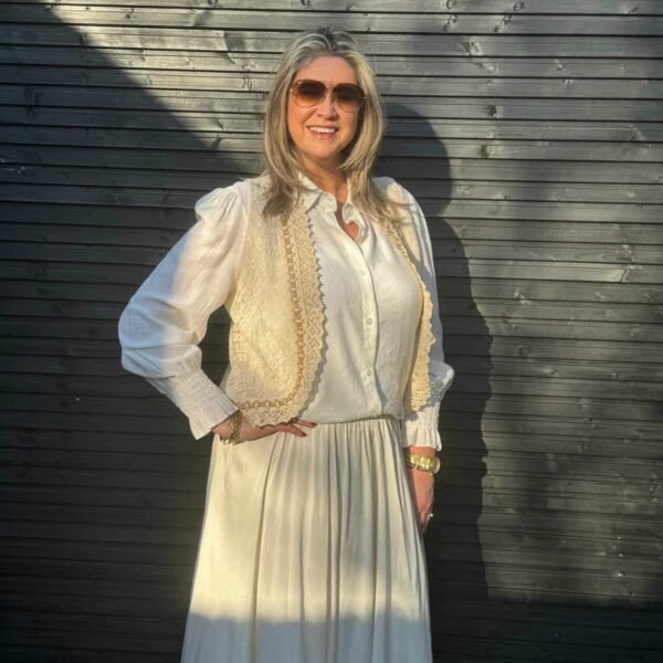 Boho gilet Beige Gemma Ricceri