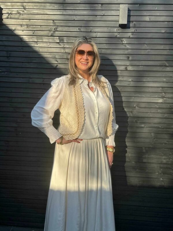 Boho gilet Beige Gemma Ricceri