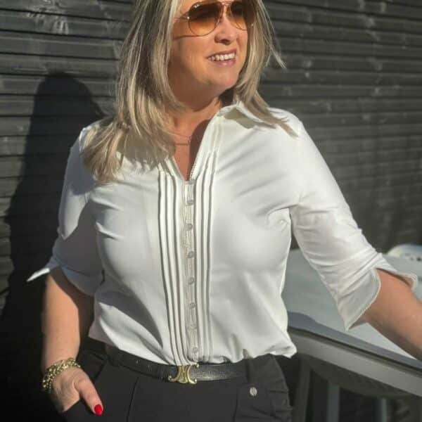 Triple Nine blouse driekwart mouw BLS 5904