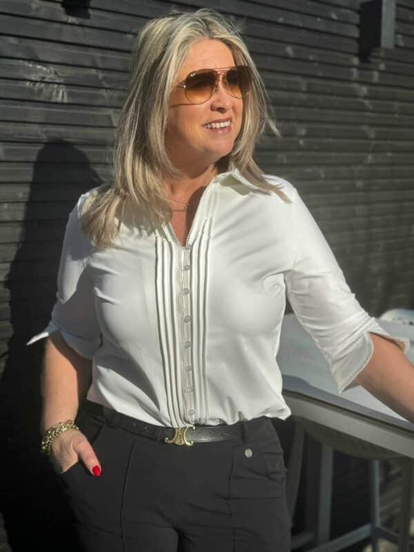 Triple Nine blouse driekwart mouw BLS 5904