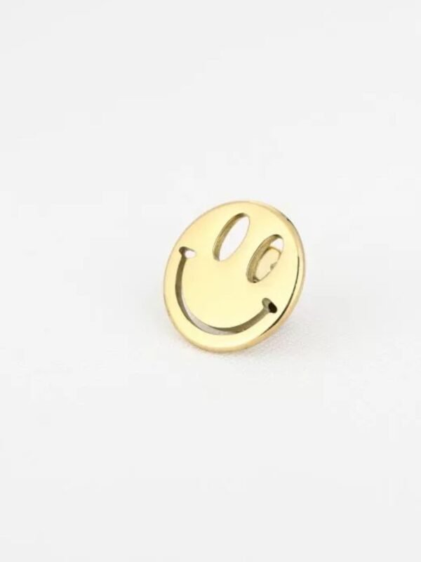 Broche Smiley Goud – Stainless Steel