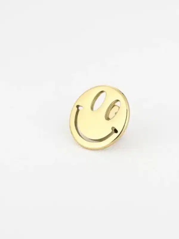 Broche Smiley Goud – Stainless Steel