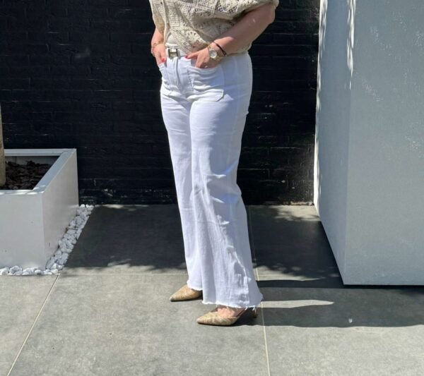 Witte Wide Leg Jeans – Gemma Ricceri