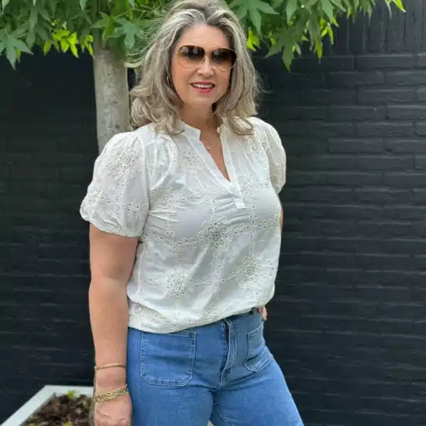 Top Embroidery met Pailletten – Gemma Ricceri