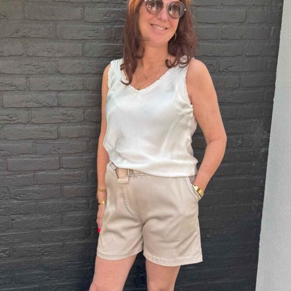 Short met riem beige – Gemma Ricceri