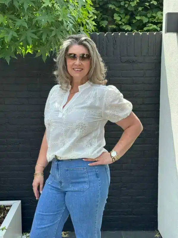 Top Embroidery met Pailletten – Gemma Ricceri