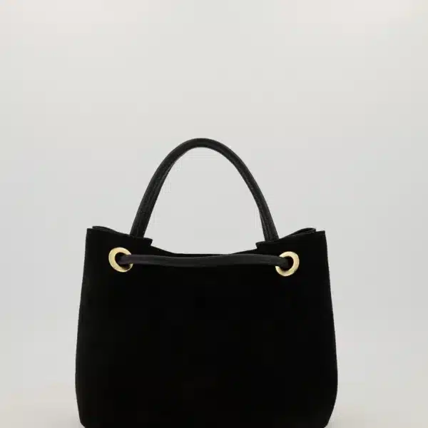 mimi-suede-grain-schoudertassen-zwart-d28-goudkleurig