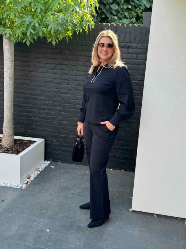 Triple Nine Travel Wide Leg Broek zwart 2701