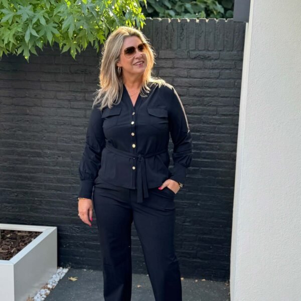 Triple Nine Wide Leg Broek zwart 2701