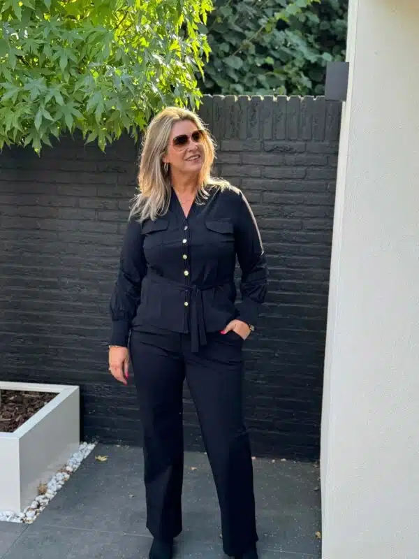 Triple Nine Wide Leg Broek zwart 2701