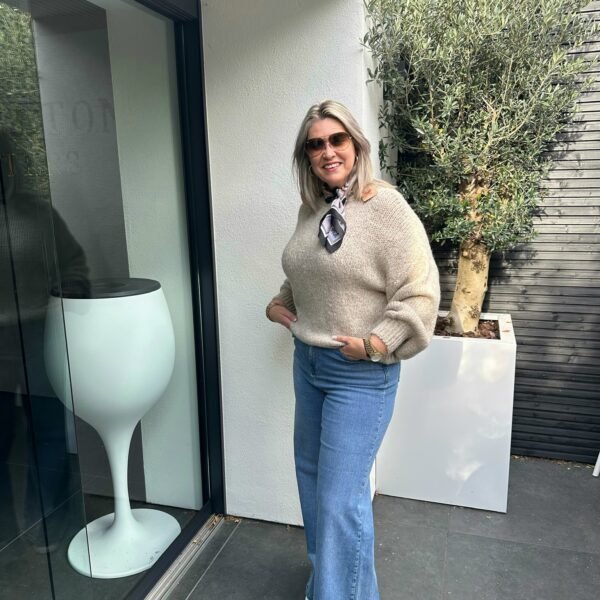 Biba gebreide trui beige