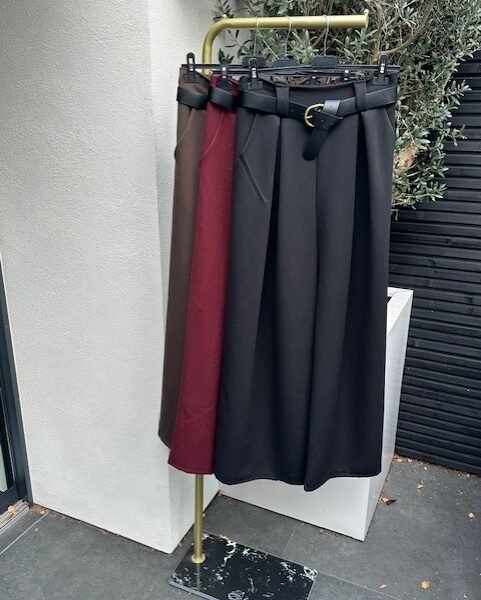 Palazzo Wide Leg Pantalon Zwart