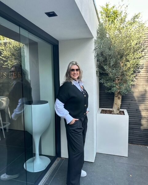 Palazzo Wide Leg Pantalon Zwart