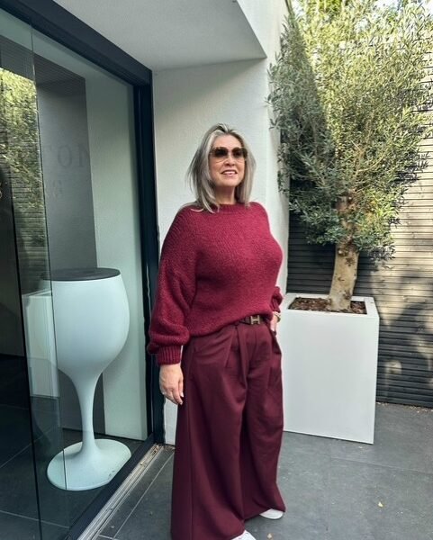 broek en trui bordeau 4 Trui Biba bordeaux rood