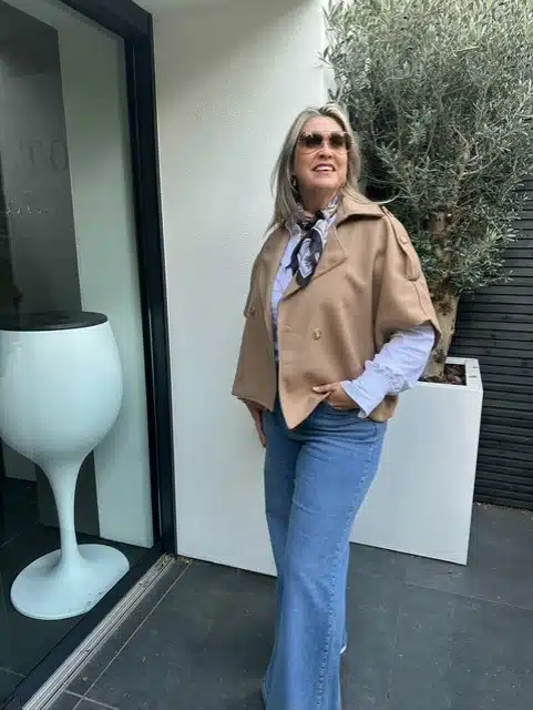 Poncho jasje camel