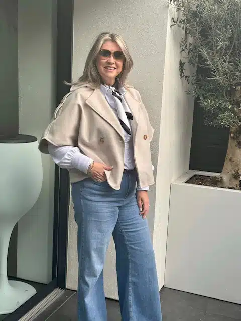 Poncho jasje beige