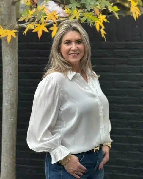 Metallic blouse offwhite Gemma Ricceri
