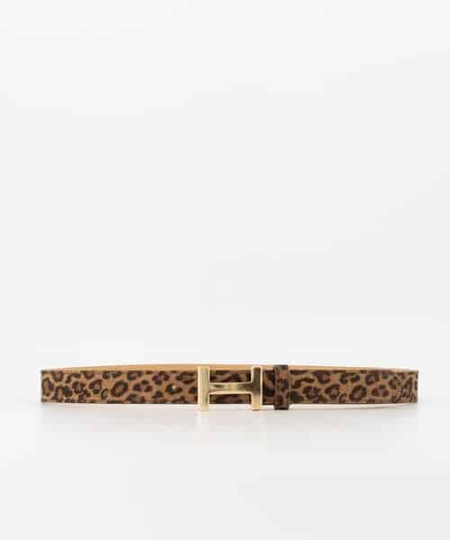 Riem Hera Luipaard print Gouden Gesp