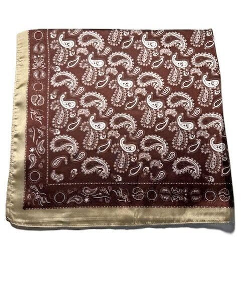 Sjaal Paisley Print Donkerbruin