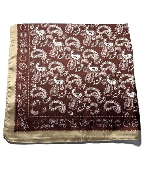 Sjaal Paisley Print Donkerbruin