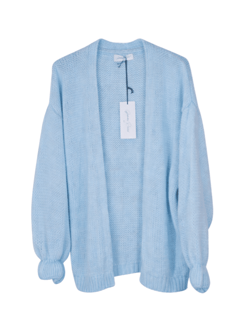 Gebreid Vest Lichtblauw | Gemma Ricceri