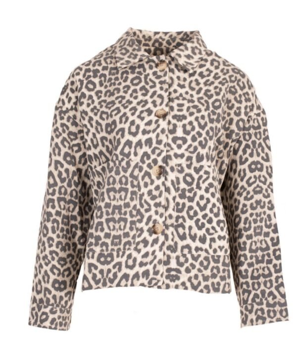 Jasje Leopard Print Azzurro