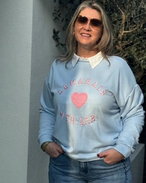 Sweater Le Marais Lichtblauw | Mooij