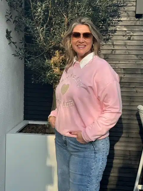 Sweater Le Marais Roze | Mooij Sweater Le Marais Roze | Mooij