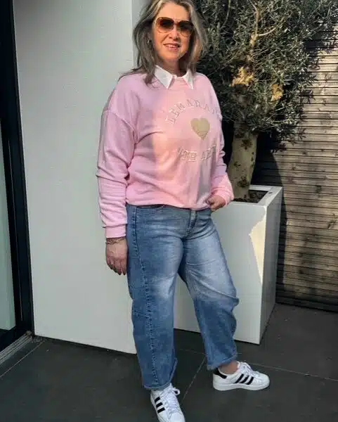 Sweater Le Marais Roze | Mooij Sweater Le Marais Roze | Mooij