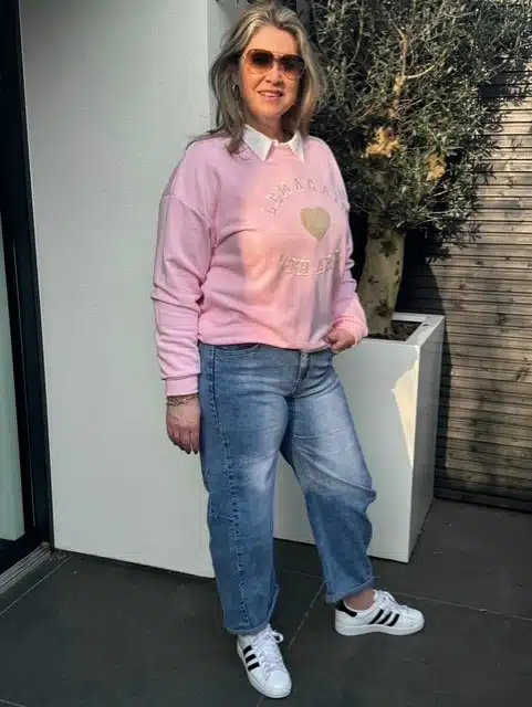Sweater Le Marais Roze | Mooij Sweater Le Marais Roze | Mooij