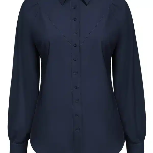Triple Nine Travelstof Blouse Navy 5919