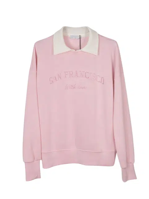 Sweater met Kraagje Roze Gemma Ricceri
