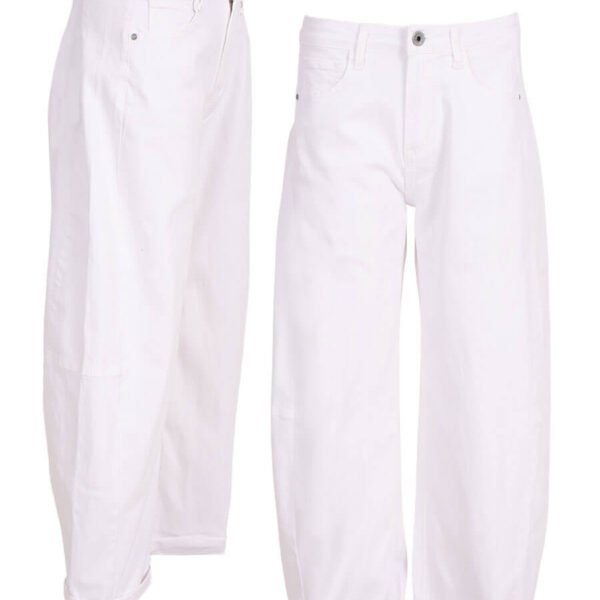 Balloon Jeans met Stretch Wit Balloon Jeans met Stretch Wit