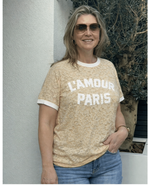 Kanten Shirt L' Amour - Beige Kanten Shirt L' Amour - Beige