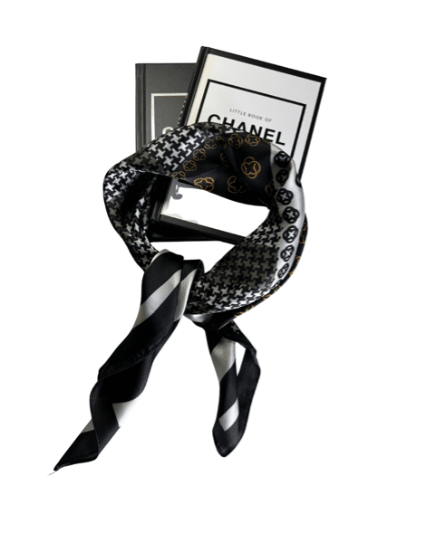 Sjaal diverse print - Zwart Wit Cognac Sjaal diverse print - Zwart Wit Cognac