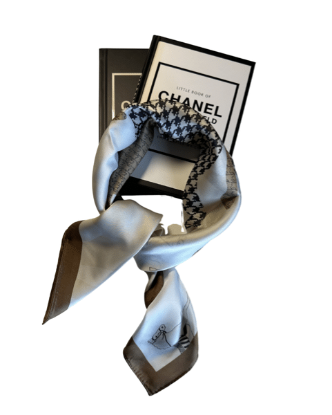 Sjaal paarden print – Beige Zwart Wit Sjaal paarden print - Beige Zwart Wit