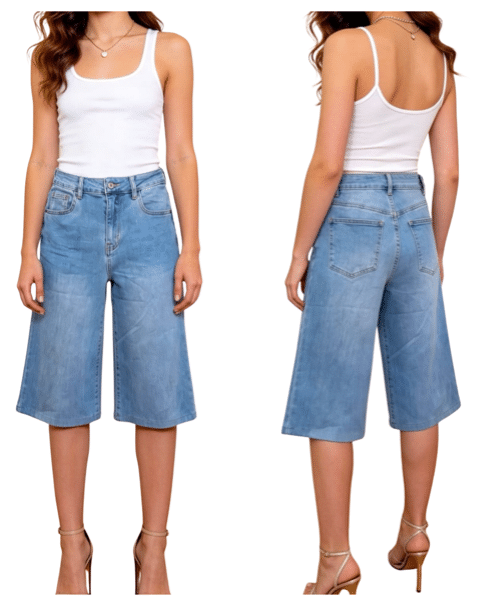 Bermuda Jeans Denim Blue Bermuda Jeans Denim Blue