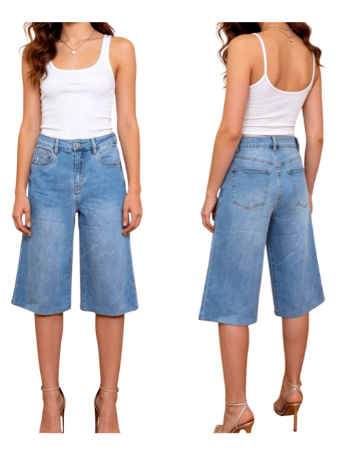 Bermuda Jeans Denim Blue