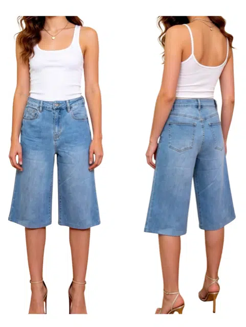 Bermuda Jeans Denim Blue
