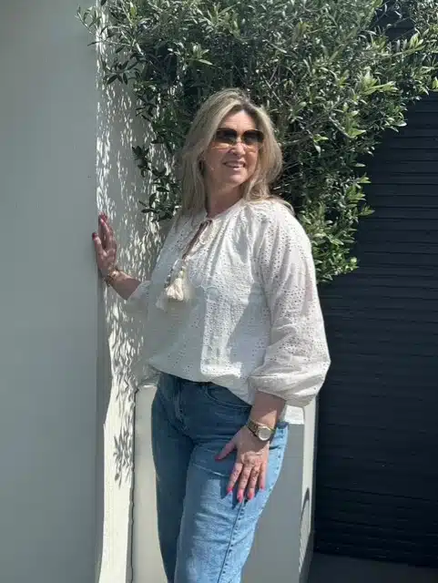 Blouse Broderie Ibiza Wit