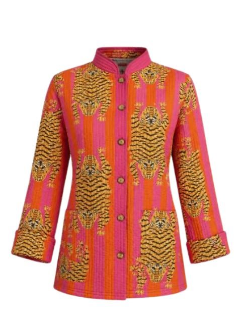 Reversible Jasje Tijger Oranje roze