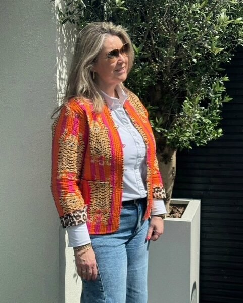 Reversible Jasje Tijger Roze Oranje