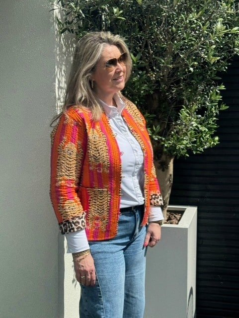 Reversible Jasje Tijger Roze Oranje