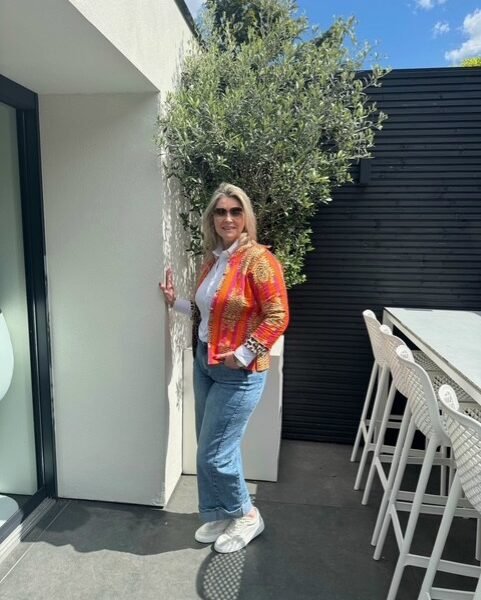 Reversible Jasje Tijger Roze Oranje
